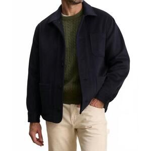 NEW VELVET BY GRAHAM & SPENCER emerson chore jacket in navy